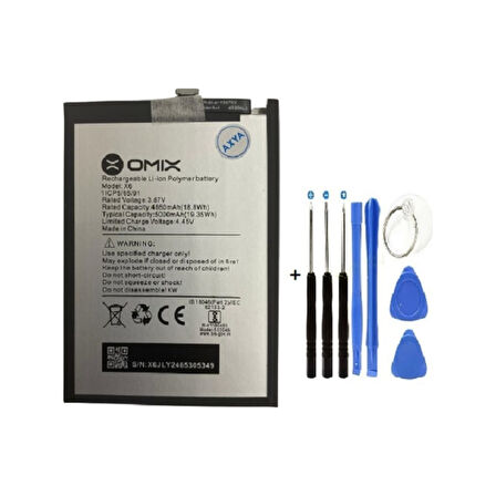 Omix X6 Pil Batarya + Tamir Seti 5000 Mah