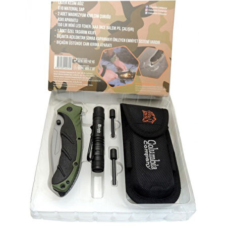 Columbia Kamp Çakısı Fenerli Grn.