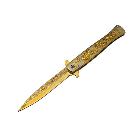 Metal Güllü Çakı Marka:Sibirya Ürün Kodu: HC012 RNB 22,5 CM