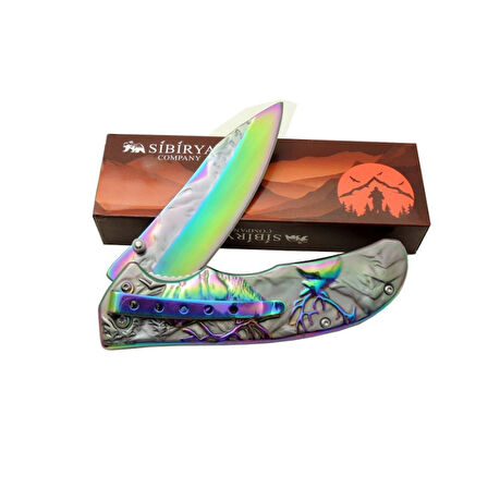 Sibirya Geyikli Çakı Gökkuşağı Marka:Sibirya Ürün Kodu: S-2078X 21 CM