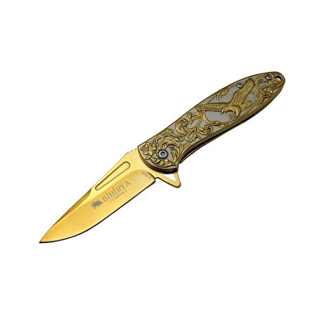 Sibirya Kartal Çakı Gold Marka:Sibirya Ürün Kodu: S-2053A 17,5 CM