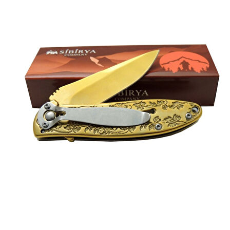 Sibirya Kartal Çakı Gold Marka:Sibirya Ürün Kodu: S-2053A 17,5 CM