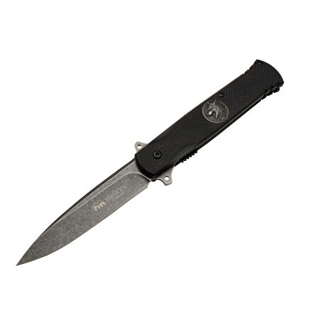 Sibirya Kurtlu Çakı Siyah Marka:Sibirya Ürün Kodu: S-2197-B 21,5 CM