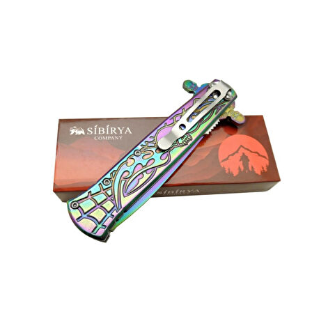 Sibirya Kurukafa Rainbow Çakı Marka:Sibirya Ürün Kodu: S-2079X 22 CM