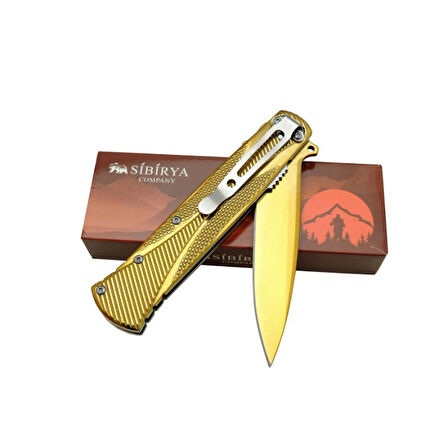 Sibirya Pullu Çakı Gold Marka:Sibirya Ürün Kodu: S-2096-A 21,5 CM