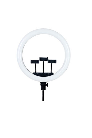 Led Rl-21 Inç 220v Girişli 3 Adet Telefon Tutacaklı+uzaktan Kumanda+çantalı Selfie Işığı