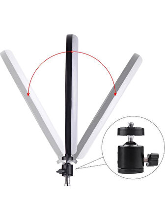 Soft Ring Light MJ33 13" 33CM Rgb LED Halka Işık Tripodlu Selfie Işığı