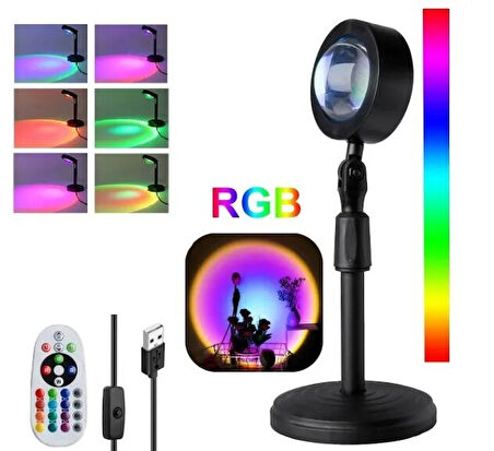 Fotoğraf Çekim Işığı Arka Fon Gün Batımı - Sunset Lamp