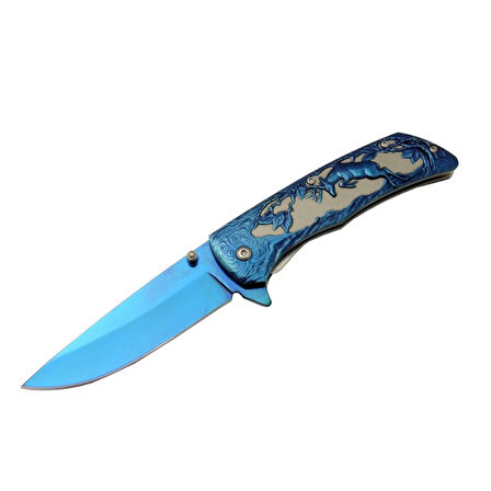 Geyikli Çakı Blue Ürün Kodu: YST5900BL 21 CM