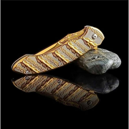 Metal Snake Çakı Gold Marka:Alaska Ürün Kodu: S-2074A GLD 21 CM