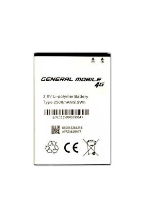 General Mobile Discovery Gm5D Batarya Pil 2500 Mah