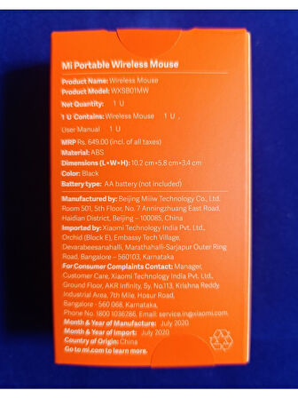 Xiaomi Çift Modlu Dual Mode Kablosuz Bluetooth Mouse 1200 Dpi Siyah (WXSB01MW)