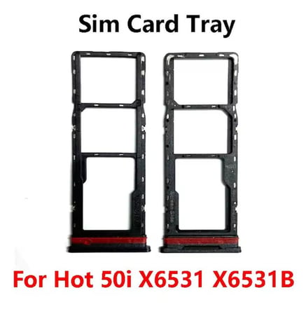 Infinix Hot 50i 4G X6531 X6531B için SIM Kart Yuvası Tepsisi Tutucu SIM Kart