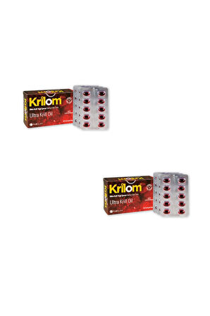 Krilom Ultra Krill Oil 30 Yumuşak Kapsül 2 Adet