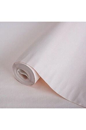 Keten Kumaş Dokulu Duvar Kağıdı - Açık, Pembe, Adakids 8942-1 (1.06x10 m - 10.6 m²)