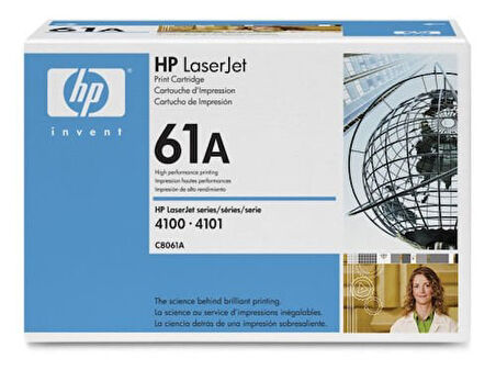 HP C8061A (61A) Siyah Orjinal Toner - Laserjet 4100