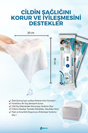 Gümüş İyonlu Kremli Vücut Temizleme Havlusu – 12’li x 3 Paket (36 Adet)