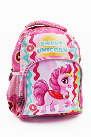 2 Gözlü Sweet Unicorn Anaokulu Çantası - Kız Çocuk Çanta Kreş Çantası - Unicorn Çanta