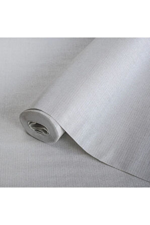 Keten Kumaş Dokulu Duvar Kağıdı - Gri, Açık, Adakids 8943-3