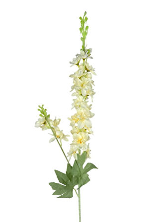 Yapay Çiçek Krem Sümbül Tek Dal Tomurcuklu 85*15cm Kumaş Çiçek Uzun Dal