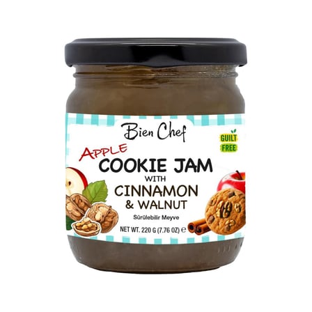 Bien Chef Aile Koleksiyonu 3'lü Reçel Seti 3x220 gr (Elmalı Kurabiye, Mango Portakal, Yaban Mersinli Mojito)