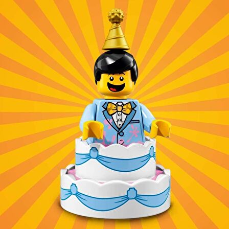 Lego 71021-10 Minifigür Seri 18 - Birthday Cake Guy