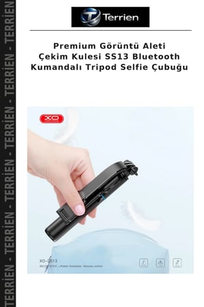 Premium Görüntü Aleti Çekim Kulesi SS13 Bluetooth Kumandalı Tripod Selfie Çubuğu