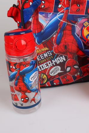 x Dekomus Lisanslı Spiderman Meanwhile Collection Beslenme Çantası,Beslenme Kabı,Matara Seti