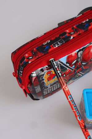 x Dekomus Lisanslı Spiderman Gamevers Collection Spiderman Kalem Çantası,2 Kurşun Kalem,Silgi ve Kalemtraş