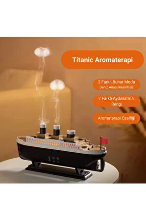 Titanic/Vapur/Gemi Aromaterapi Hava Nemlendirici Kuruluğu Önlemek Için Verimli Gemi Dizaynlı Difüzör