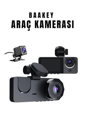 Üç Kameralı Wi‑Fi Araç İçi Kamera – GPS Takip & G-Sensor Özellikli Güvenlik Çözümü