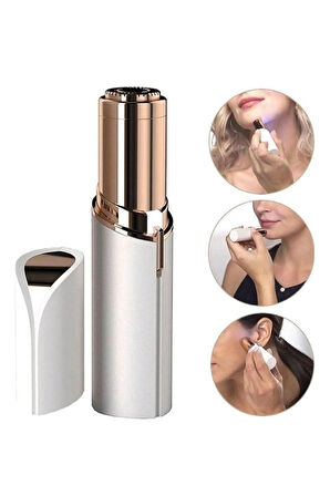 BUĞZ Epilasyon Yüz Çene Işıklı Kıl Tüy Alma Mini Cep Epilasyonu Kadın Mini Traş Makinesi Pilli