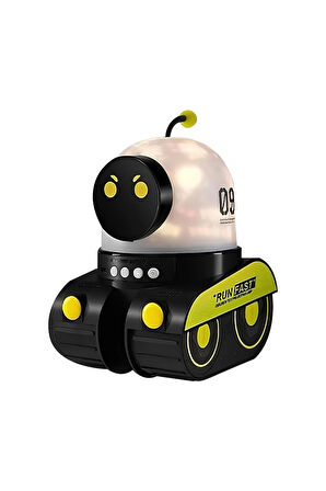 ÇOCUKLAR İÇİN EĞİTİCİ VE EĞLENCELİ ROBOT TEMALI PROJEKTÖR GECE LAMBASI