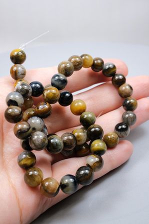 Sanatın ve Doğanın Mükemmel Tuvali: Parlak Picasso Jasper Küre Kesim 8mm Dizi