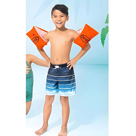 Yüzme Yardımcısı Kırmızı Renkli Şişme Deniz Kolluğu 30x15 Cm - 6-12 Yaş - Çocuklar İçin Havuz Kolluk