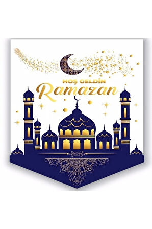 Hoş Geldin Ramazan Kumaş Flama Kapı Süsü