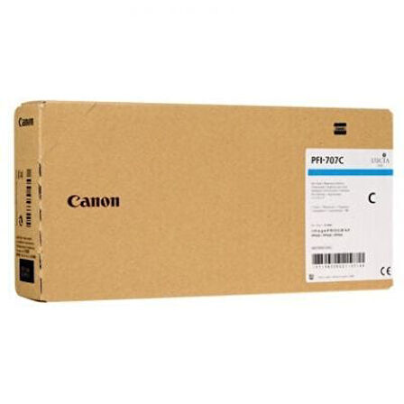 Canon PFI-707C (9822B001) Mavi Cyan Orjinal Kartuş iPF830 / iPF840