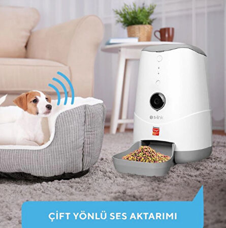 SL-20 HD Kameralı Akıllı Otomatik Kedi Köpek Besleyici Wifi TUYA Destekli 