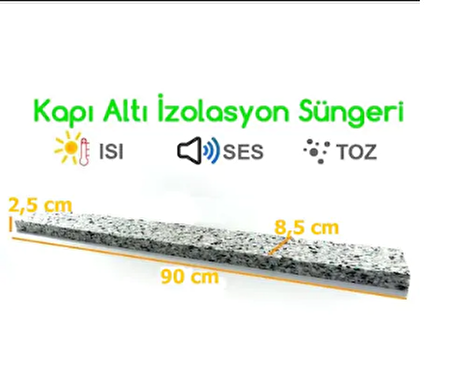 (5 ADET) Kapı Altı Rüzgar Ses Soğuk Önleyici Sünger Bant