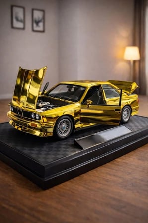 1988 BMW 3 SERIES M3 Parlak Altın (E30) BMW M3 WARSTEINER DİECAST ARABA BMW E30 MODEL GOLD RENGİ