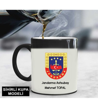 Jandarma Astsubay Kupa Bardağı Sihirli