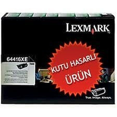 Lexmark 64416XE Orjinal Siyah Black Toner T644 KUTU HASARLI