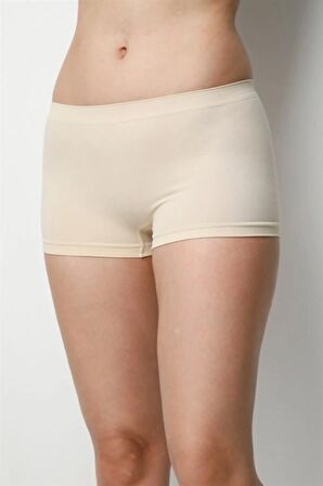 Incelme Etkili Kadın Beyaz Dikişsiz Boxer