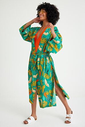 Pune Model Kimono - Plaj Elbisesi Mayo Üstü Kimono - Bayan Kimono