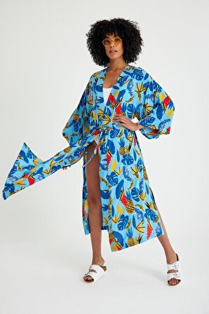 Pune Model Kimono - Plaj Elbisesi Mayo Üstü Kimono - Bayan Kimono