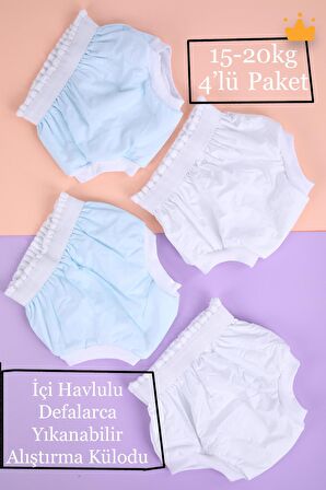 Babyhola 15-20kg 4'lü Defalarca Yıkanabilir Yüksek Emici Alıştırma Külodu 1400