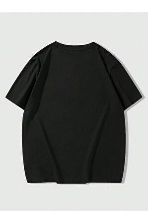Erkek Brooklyn Kabartma Baskılı Oversize T-Shirt