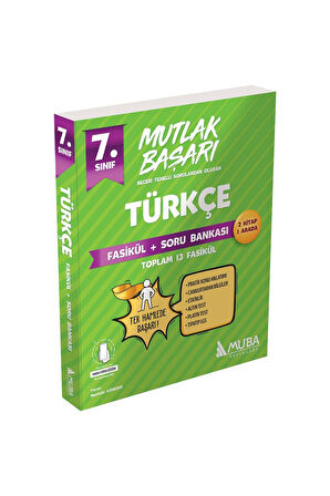 Mutlak Başarı 7.Sınıf Türkçe Fasiküller+Soru Bankası 2024/25 son baskı Yeşil Seri