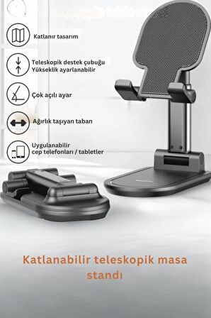 C855 Izgara Klipsli 360 ° 3.5 inç-6 inç Cihazla Uyumlu Telefon Tutucu