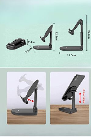 C855 Izgara Klipsli 360 ° 3.5 inç-6 inç Cihazla Uyumlu Telefon Tutucu